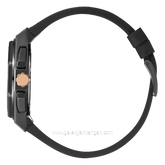 BEVERLY HILLS POLO CLUB BP3719X.055 Multi Function Brown Dial Black Silicone Strap